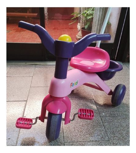 Imagen 6 de 7 de Triciclo Infantil Rondi - Con Barra - Rosa