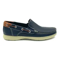 Comprar Mocasín Hombre Cuero Náuticos Zapatos Cosidos Mdz Nautic