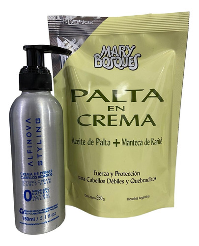 Kit Alfinova Rizo Crema Peinar+marybosques Doypack Palta250g