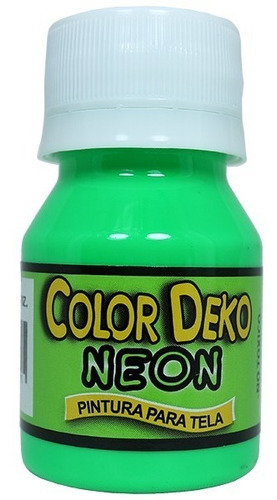 Pintura Para Tela Color Verde Neon -  X2 Unids