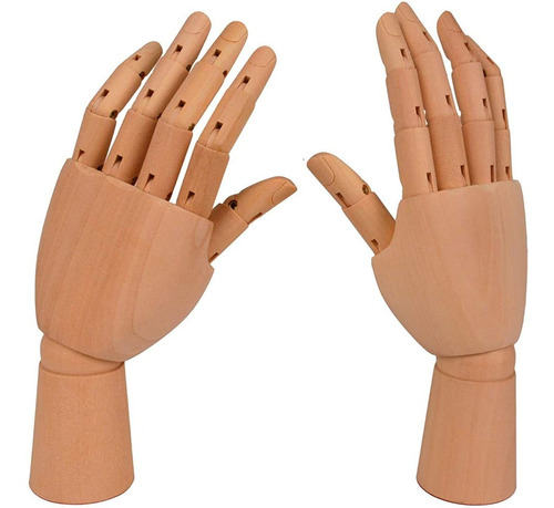 Bleiou - Maniquí De Madera Con Manicura De 7.0 in Para Dibuj