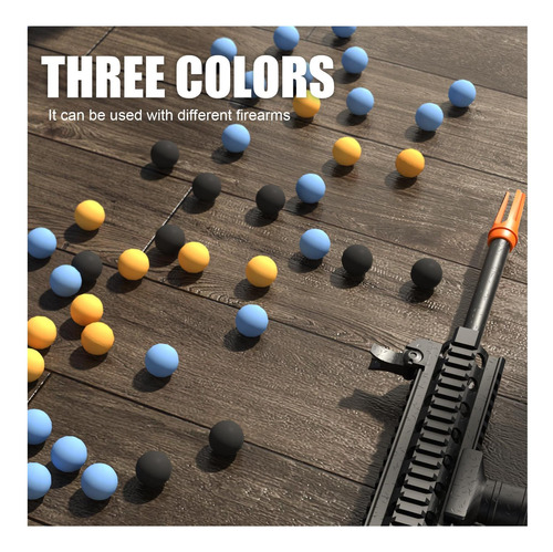Linrui 100 Ct .68 Cal Paintballs Para Entrenamiento Y Bolas Azul.