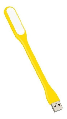 Mini Luz Led Usb Para Notebook Flexible Amarillo