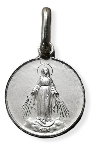 Medalla Plata 925 Virgen Milagrosa #800 Bautizo Comunión 