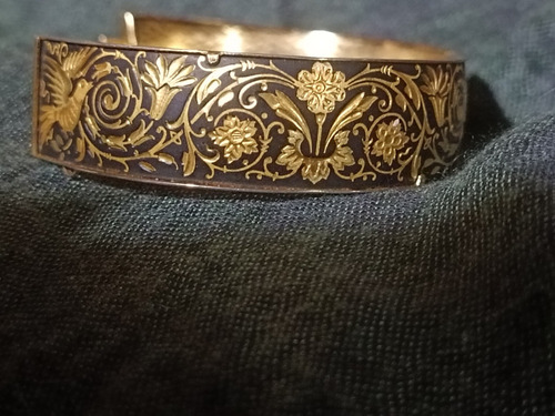 Brazalete Damasquinado Oro 24 K Toledo 