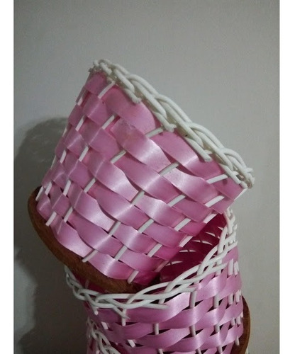 Cesta Corporativa Artesanal Navidad Arreglo 17cm 14cm Alto