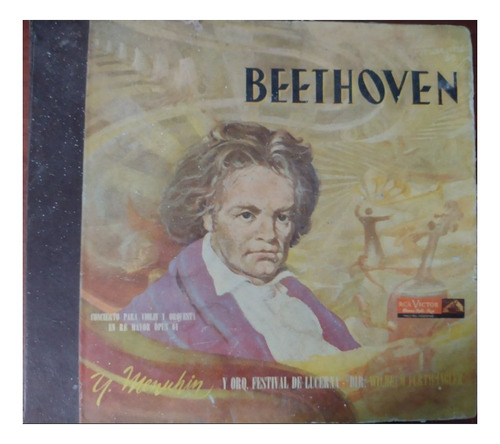 Porta Discos De Vinilo Beethoven Concierto Yehudi Menuhin