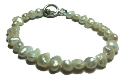 Pulsera Perlas Cultivadas Naturales De Broche Para Mujer