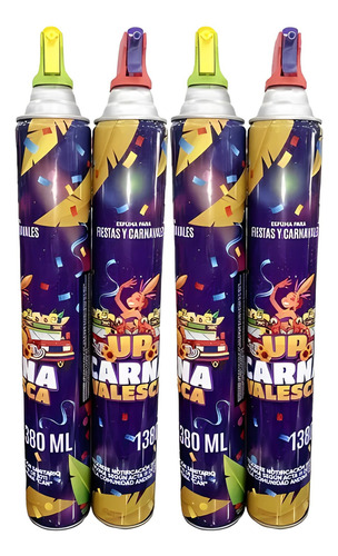 Espumas De Carnaval De 1380ml Al Mayor Y Detal