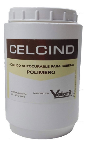 Acrilico Vaicril Celind Para Cubetas Rosa Kilo Protesis