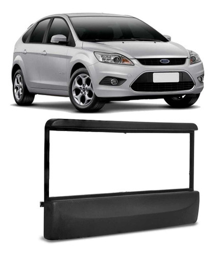 Moldura Do Painel Ford Focus 2006 1 Din Preto