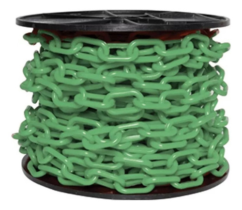 Cadena Plastica Señalizacion Vial X 5 Mt - 8x29x49 Mm Color Verde