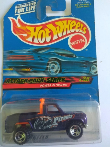 Hot Wheels Power Plower Attack Pack Series Purple Piranha