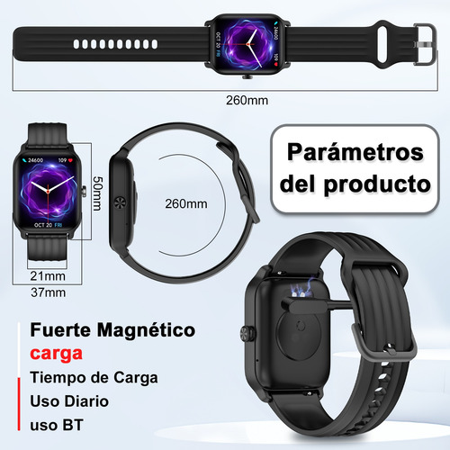 Reloj Smartwatch Inteligente Iowodo W13 Smart Watch Para Mujer Hombre Con Llamada Bluetooth Impermeable Notificación Alexa