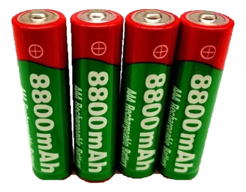 Pilas Baterias Recargables 1.5v 8800 Mah Alcalina X4 Un