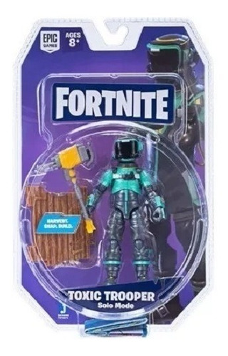 Fortnite - Toxic Trooper Articulado 10cm Original - Fnt0075