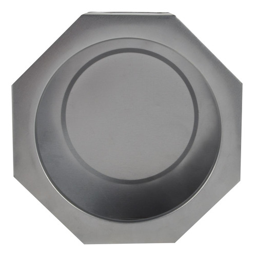 Bote Integral Octagonal Itsa 12x8cm Plata