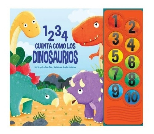 Libro Cuenta Como Los Dinosaurios 1234 Dial Book 