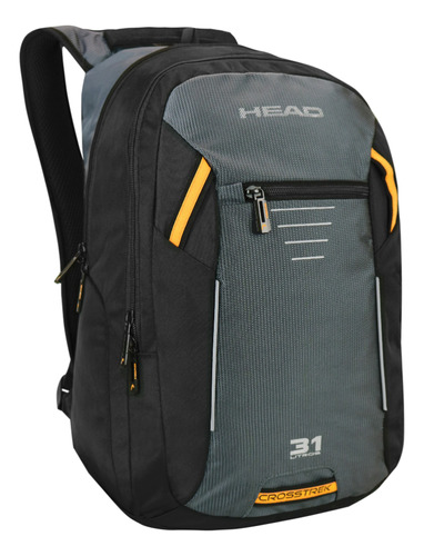 Mochila Porta Laptop Crosstrek New Negro Gris Head