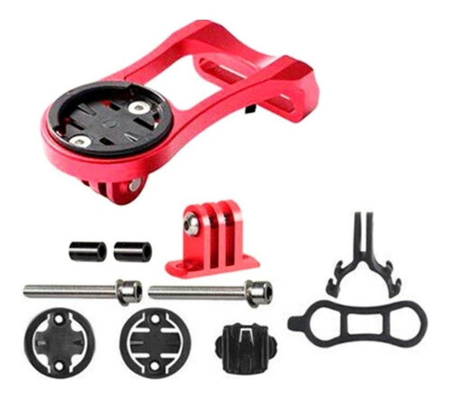 Suporte Gps E Lanterna Para Bike Garmin Bryton Go Pro Cor Vermelho