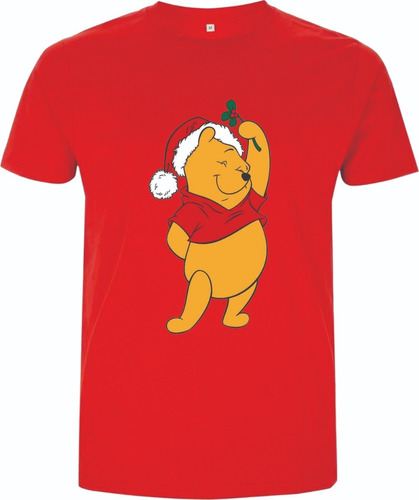 Camisetas Navideñas Winnie  Pooh Navidad Adultos Niños