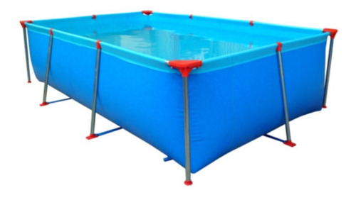 Pileta estructural rectangular Pileton Especial 6 con capacidad de 5000 litros de 3.2m de largo x 2.1m de ancho  azul