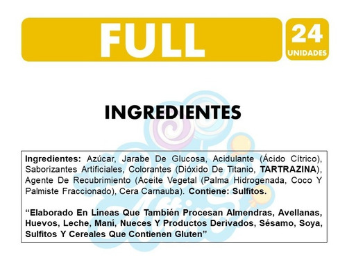 Imagen 2 de 4 de Caramelo Full (caja Con 24 Unidades)