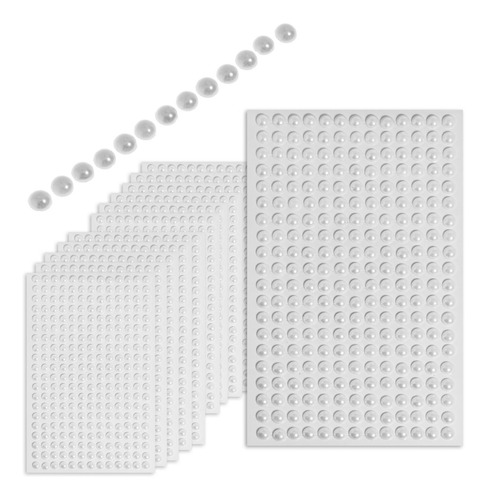 Valo Concept - Stickers Perlas Blancas Autoadheribles 8 Mm