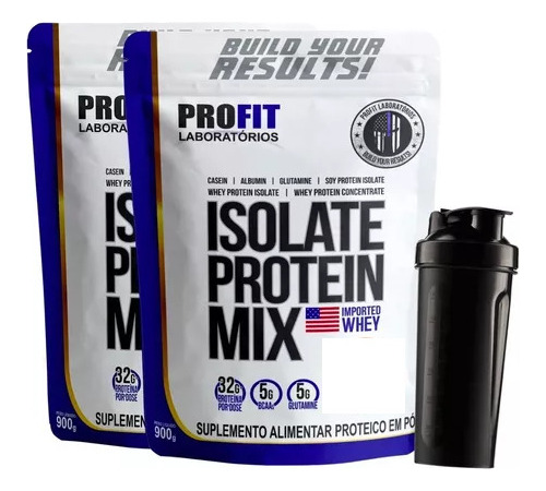 2x Whey Isolado Protein Mix Profit 900g 
