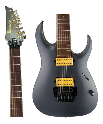 Guitarra Elétrica Ibanez 7 Cordas Jbm27 Jake Bower Signature Cor Preto Orientação Da Mão Destro