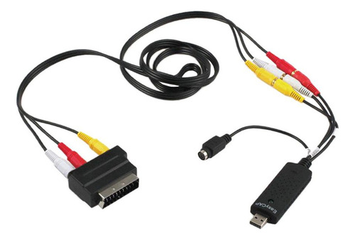 Cable Adaptador De Convertidor De Sonido Y Video Usb 2.0 Vhs