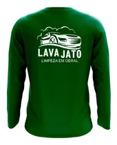 Comprar Camiseta Manga Longa Lava Jato Lava Rápido Uniforme Trabalho