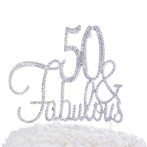 Ella Celebración 50 Y Fabulosa De La Torta De 50º Suministro