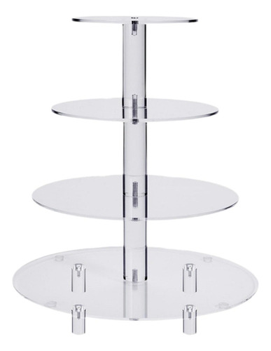 A Mesa Con Soporte For Tartas Transparente Con Forma De