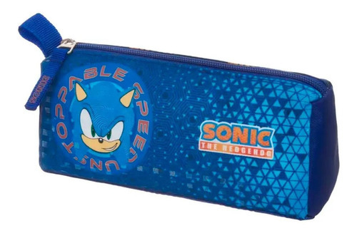 Estojo Sonic Necessaire Geomaze Azul - Pacific