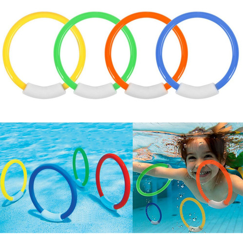 Ytuomzi Anillos De Buceo Piscina Juguete Anillos 4 pcs Plast