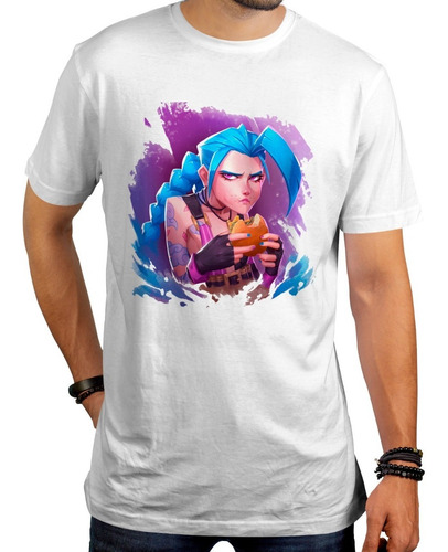 Remera Jinx Personaje League Of Legends Hombre Mujer Unisex