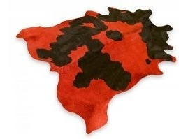 Imagen 6 de 6 de Alfombra Cuero De Vaca Teñido Con Pelo. Tamaño X X L