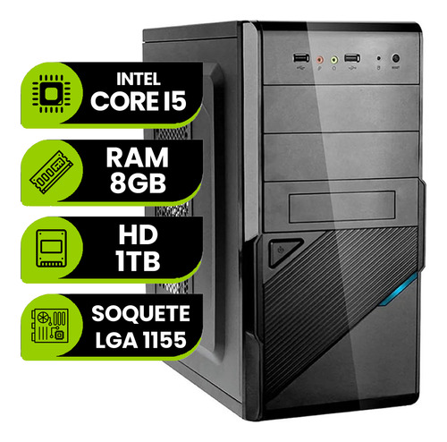 Computador Cpu Pc Intel Core I5 3470, 8gb Ram, Hd 1tb