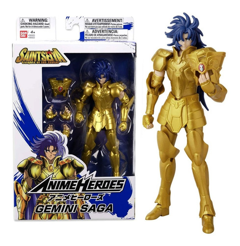 Figura Anime Heroes Saga De Geminis Saint Seiya Bandai 