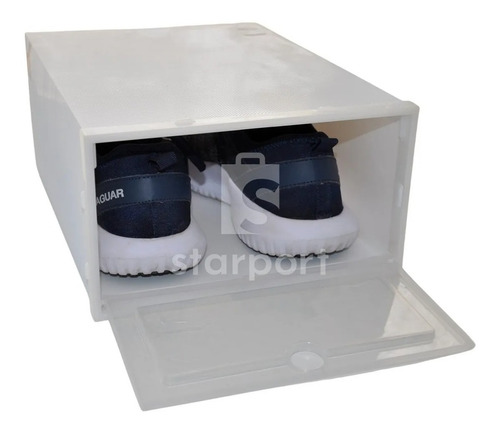 Set X 12 Organizadores Caja Zapatos Chico En Blanco