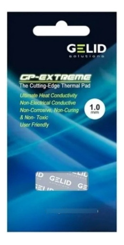 Thermal Pad Gelid Gp-extreme 80mm X 40mm X 1mm Cor Grey