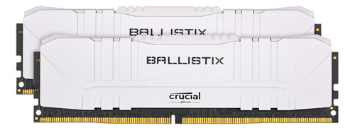 Memoria RAM Ballistix gamer color blanco 16GB 2 Crucial BL2K8G30C15U4W