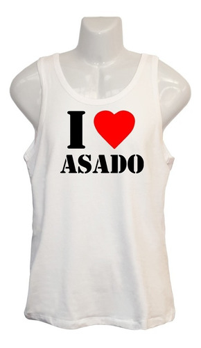 Polera I Love Asado - Musculosa - Fiesta - Parrillada