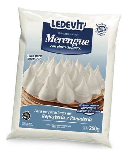 Polvo Para Preparar Merengue 250gr Ledevit 