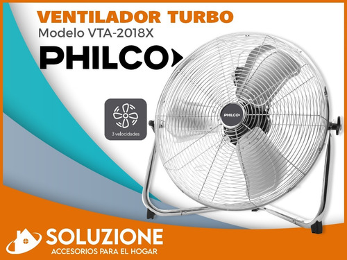 Ventilador Turbo Atma Vta2018x 3 Velocidades Oferta!!!