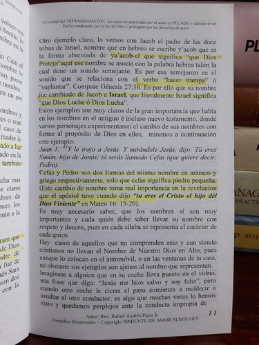 La Verdad Del Tetragràmaton Ihwh _ ¿ Jehová O Señor?