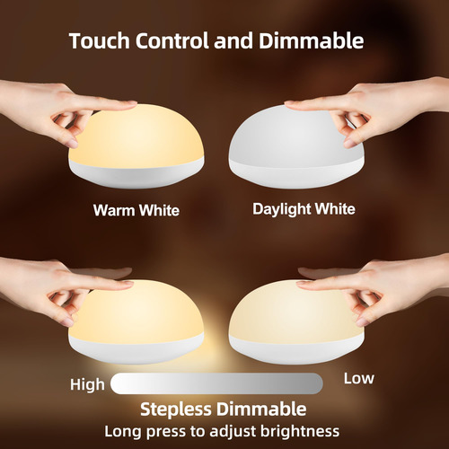 Luz Nocturna Recargable Ledikon Para Bebé Con Control Remoto