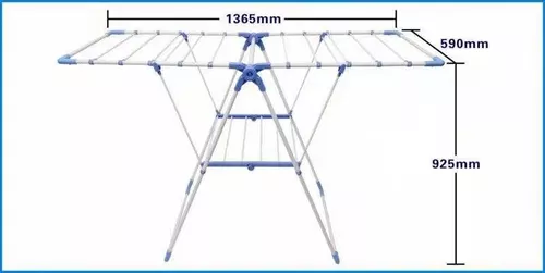 Tendedero Organizador Colgador Ropa Plegable 2 Niveles