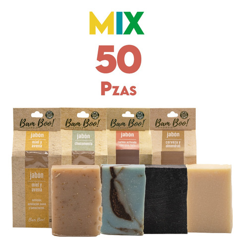 Imagen 1 de 9 de 50 Pack Mix Jabones 100 G Bam Boo! Lifestyle